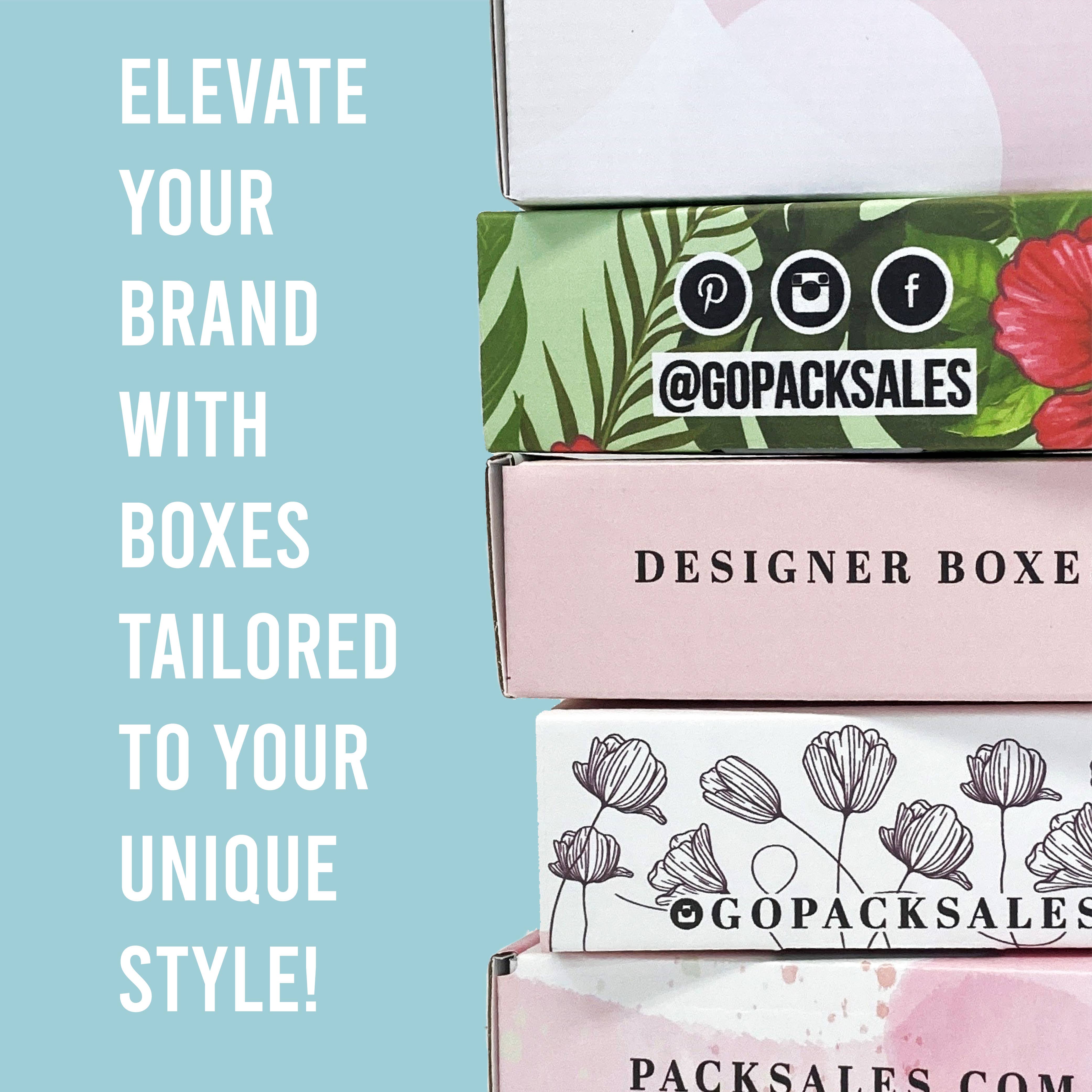 PackSales - Wholesale Gift Box - Box Design With Logo Print (Pack Of 25 Boxes)7