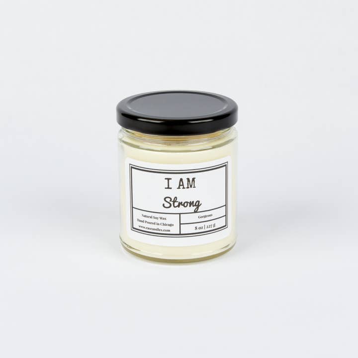 I AM Strong - Affirmation Candle for wholesale by C.A.S Candles