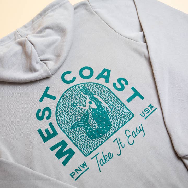 Tender Loving Empire - Wholesale Hoodie - Unisex - West Coast Mermaid Hoodie (Heather Stone)1