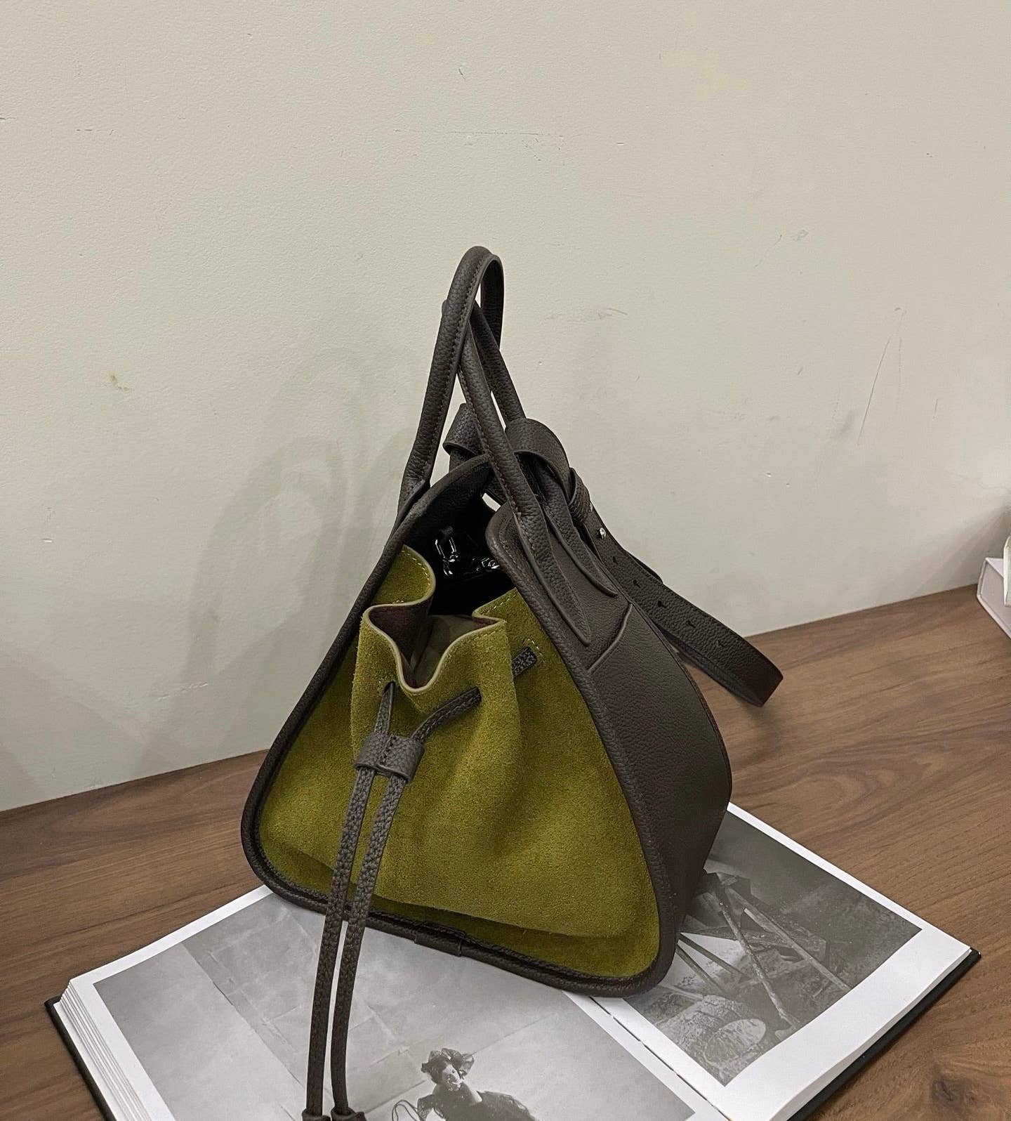 Sook Stainable - Wholesale Draagtas - Dames - Schoudertas met trekkoord van volnerfleer0