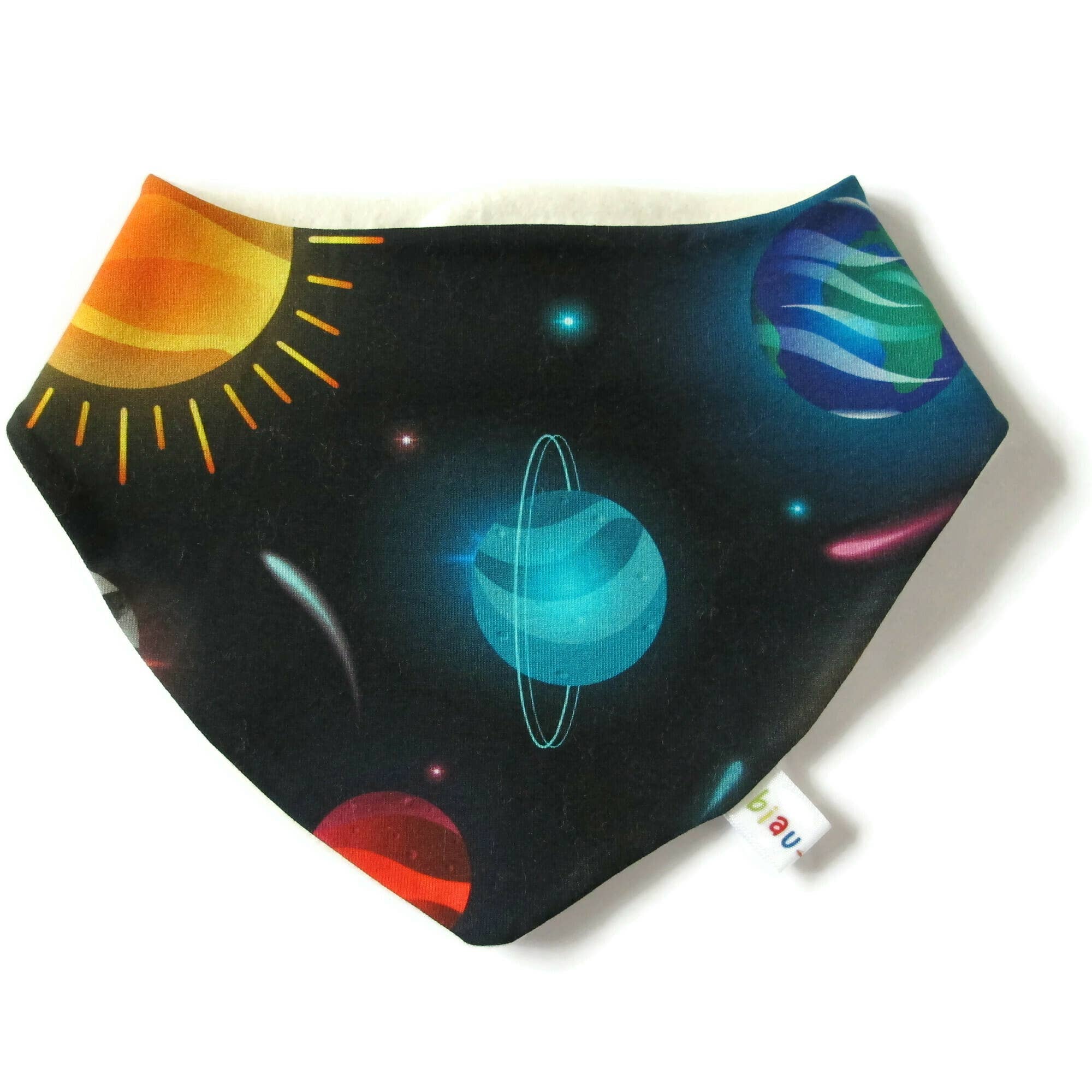 biau-biau Ireland - Vente Bavoirs bandana - Bavoir Dribble Planets0