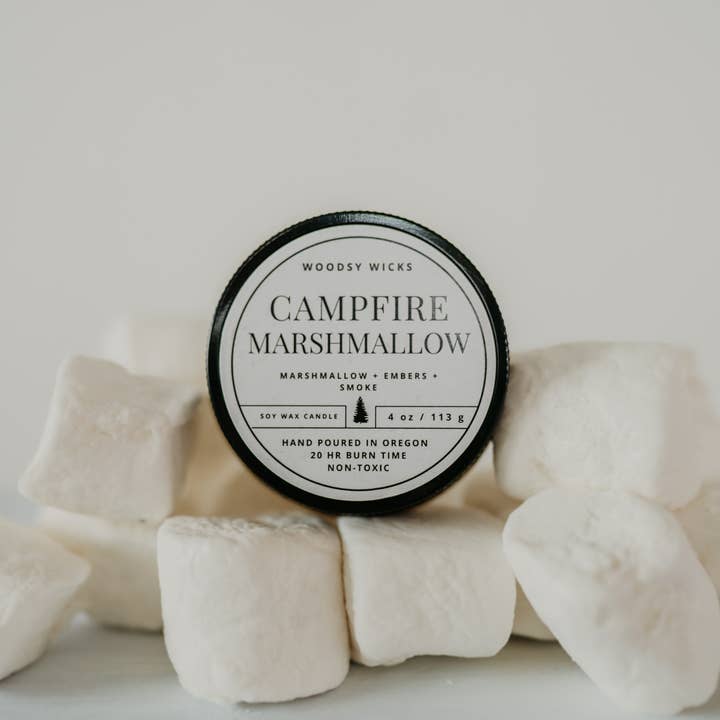 Woodsy Wicks – Vela em jarro/copo por atacado – Vela de Marshmallow Fogueira - 100% Cera de Soja - Não tóxico6