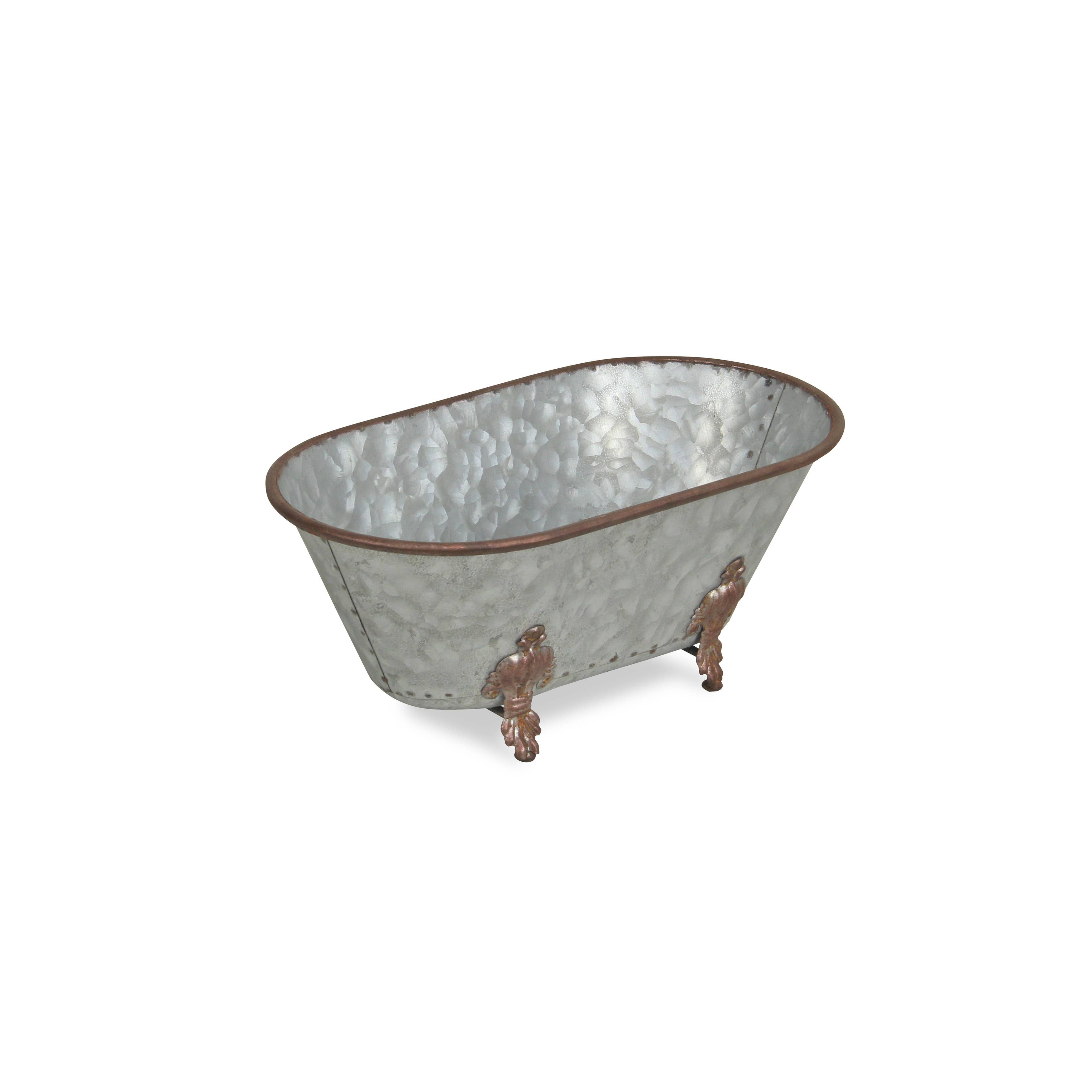 Cheungs Home Decor - Vendita all'ingrosso Decorazioni da tavolo - Decorazione Lavabo in Metallo Galvanizzato con Fiore di Lis3