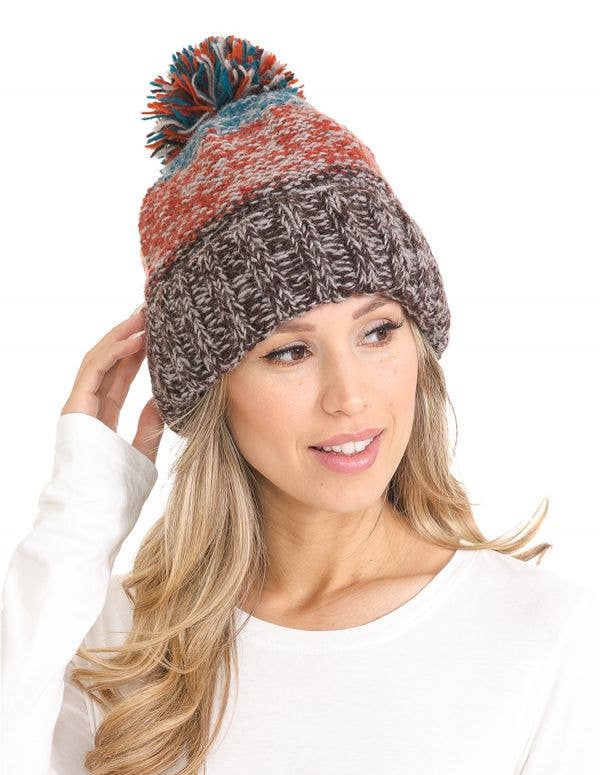 The Collection Royal / Royal Handicrafts - Wholesale Beanie - Women's - Melange Woolen Beanie Hat4