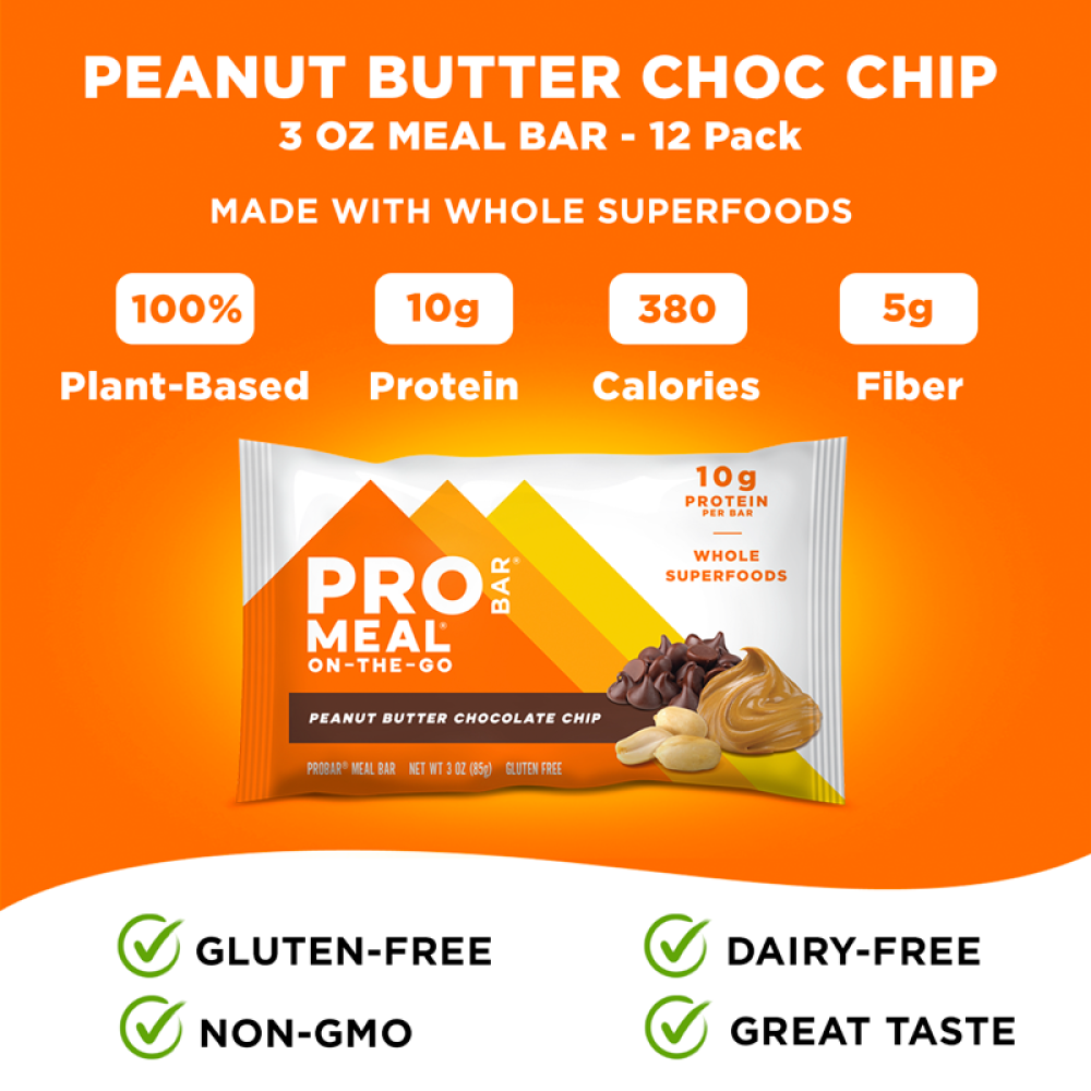 PROBAR - Wholesale Snack Bar - MEAL Peanut Butter Chocolate Chip Sleeve3