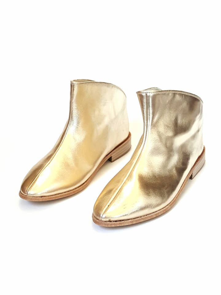 Nidalu Handmade - Wholesale Booties - Women's - Taksim Booties in Gold1