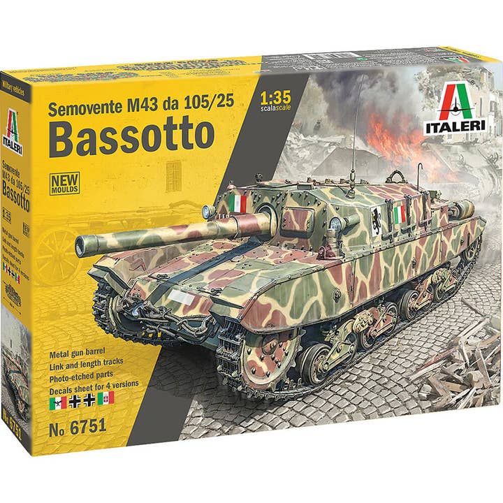Semovente M43 DA 105/25 Bassotto 1/35 Kit (6751) pour la vente par Historic Sales