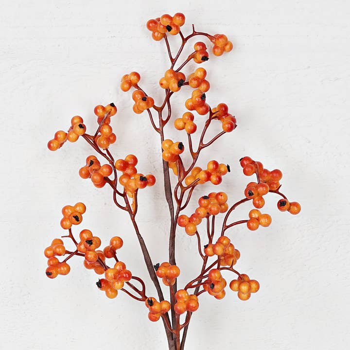 31659-20in Spray-Orange Red Pepperberry for wholesale by Holiday Depot Inc.