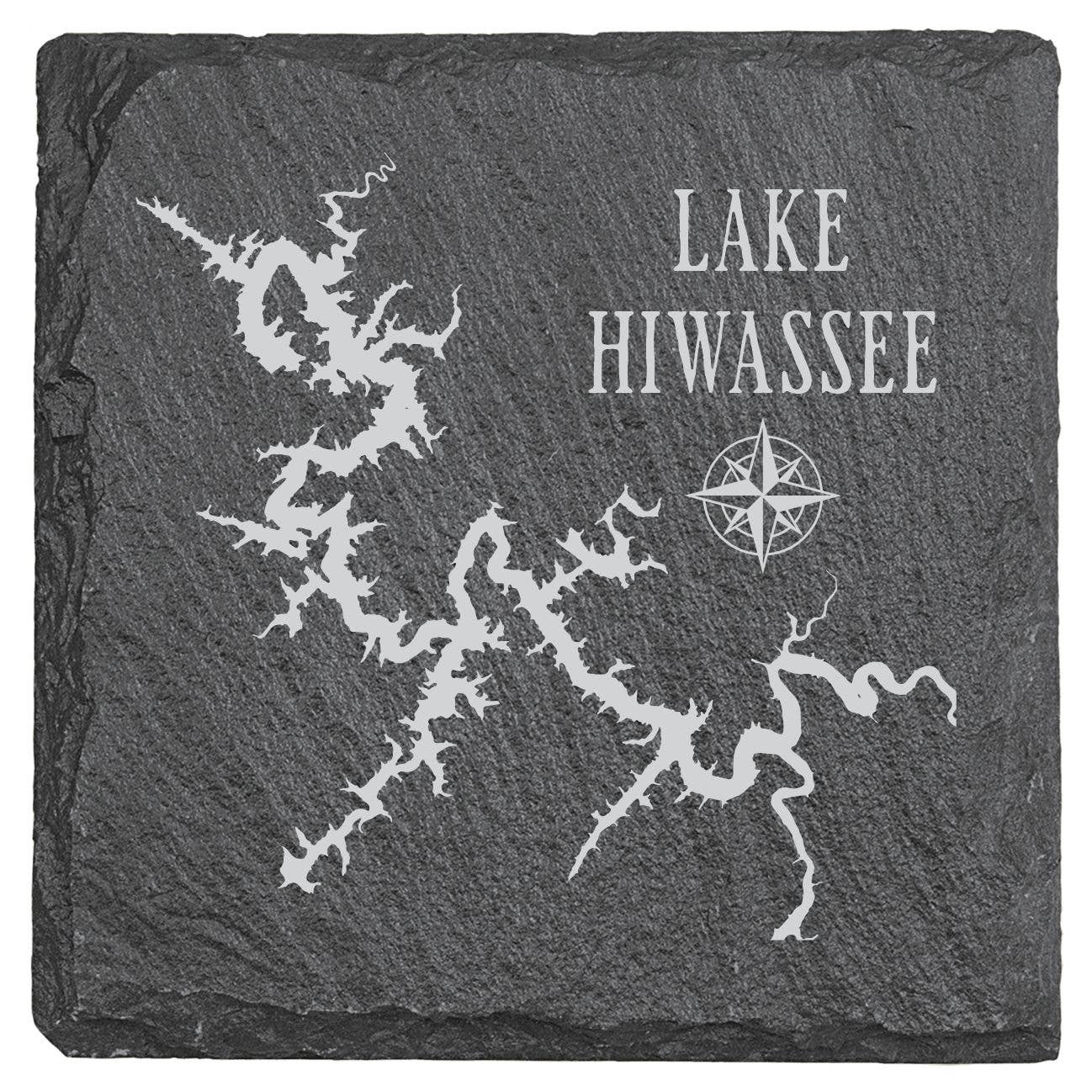 Adirondack Etching LLC - Wholesale Coasters - Make my Lake 4" Square Slate Coaster1
