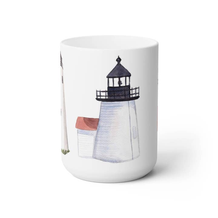 The Muddy Dog - Wholesale Coffee Mug - Nantucket Lighthouses Ceramic Mug2