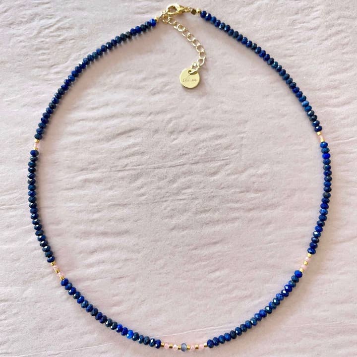 Collar Luna Azul para venta al por mayor de Eli m London