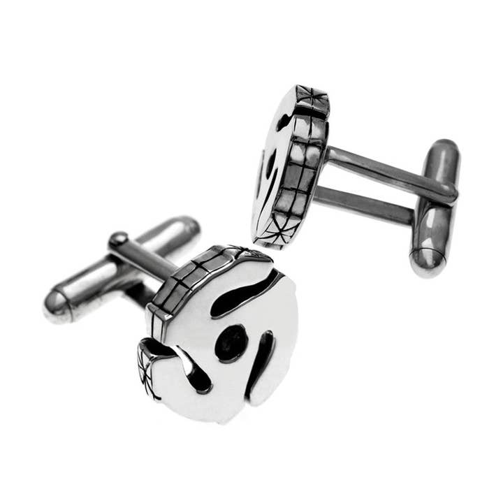 45 RPM Spacer Sterling Silver Cufflink for wholesale by Cynthia Gale New York