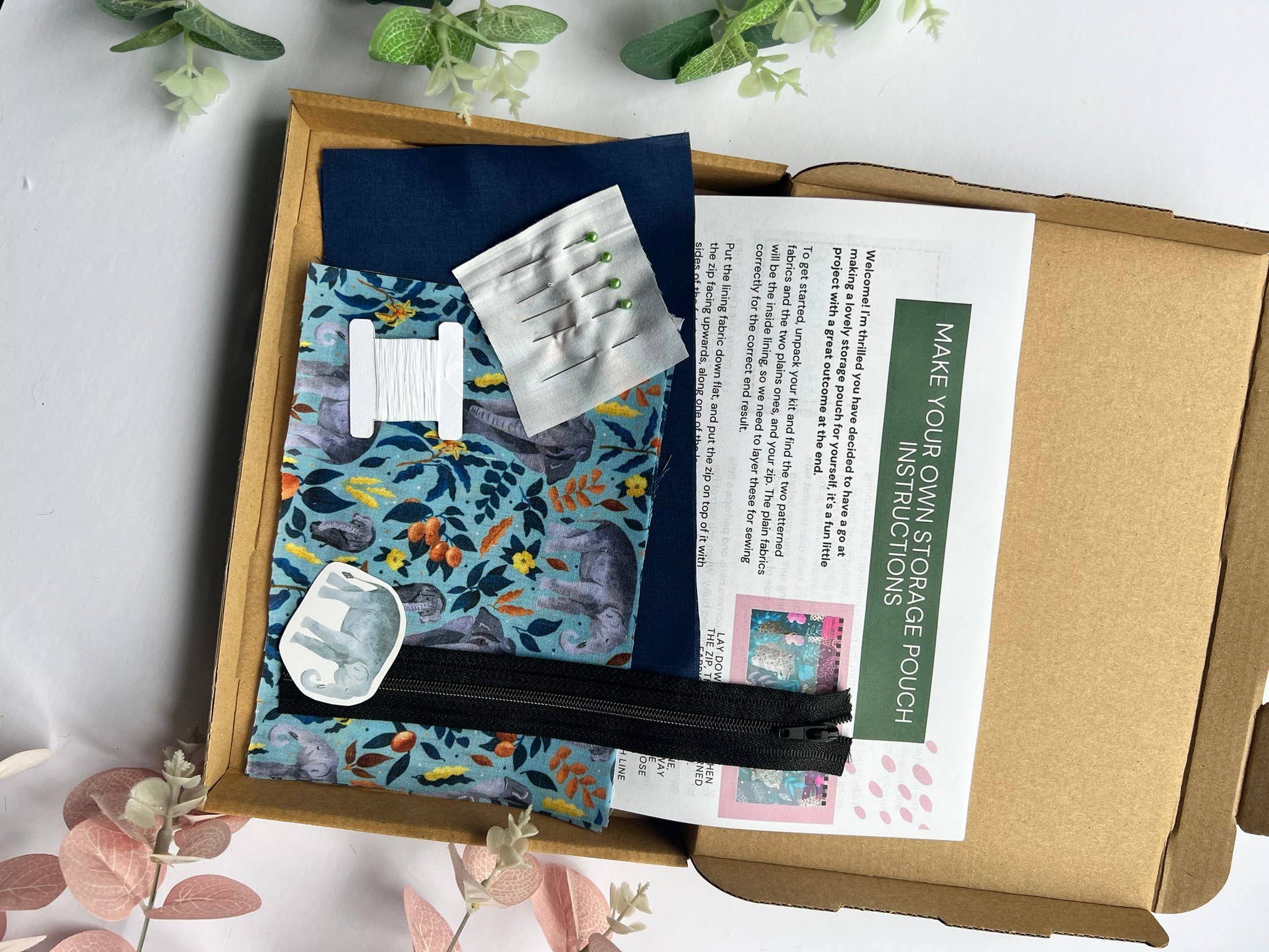 Tahlia Paige – wholesale Craft sewing kit – DIY Elephant Pouch Craft Kit1