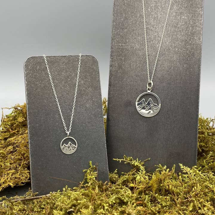 Something Silver - Wholesale Pendant/Charm Necklace - Large Mountain Necklace2