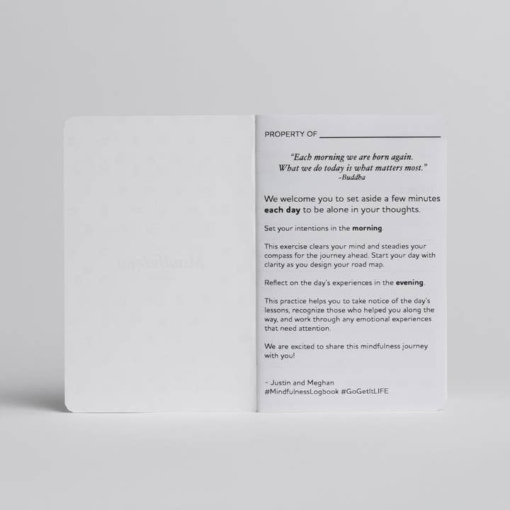 Justin Ryan Books - Wholesale Notebook - Mindfulness Log book - Two 32-page books1
