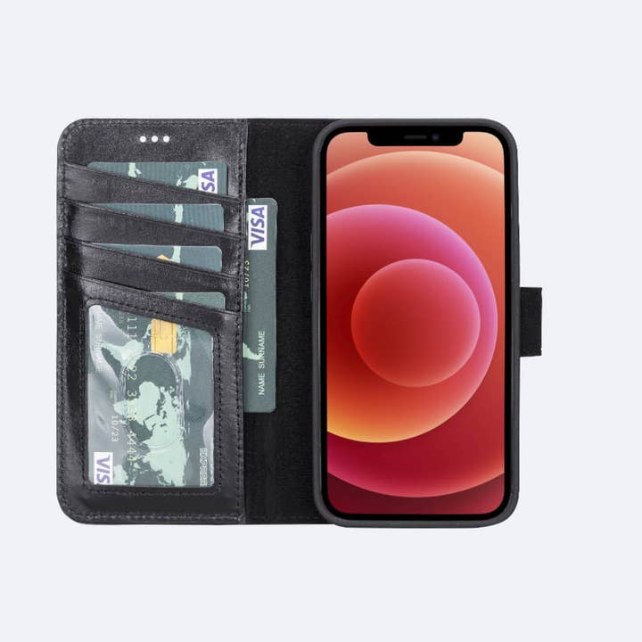 OXA LEATHER - Wholesale Phone Wallet - Unisex - iPhone 13 Pro Leather Wallet Case8