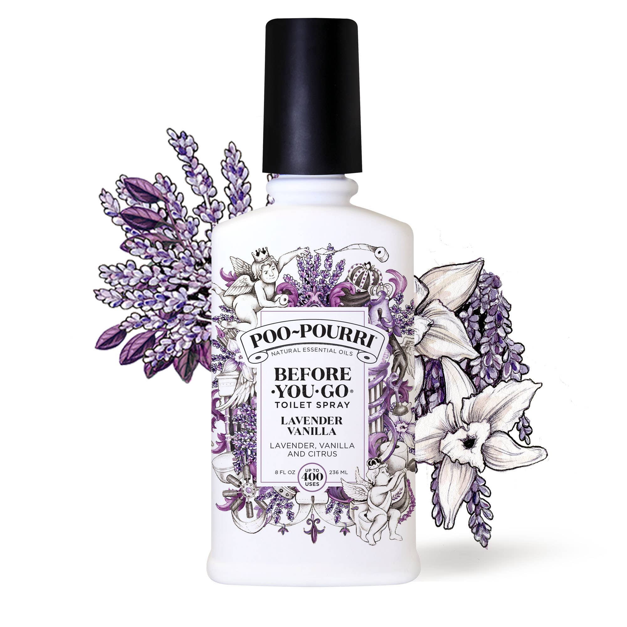~Pourri - Vente Désodorisant pour toilettes - Spray déclencheur Poo~Pourri à la lavande et à la vanille 8 oz3