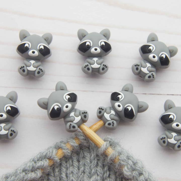 Fox & Pine Stitches - Wholesale Knitting/Crochet Supplies - Little Raccoon | Stitch Stoppers 1