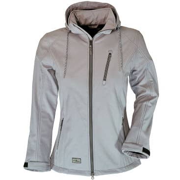 Jaqueta softshell Blue Wave com capuz removível e ajustável por atacado de BLUE WAVE