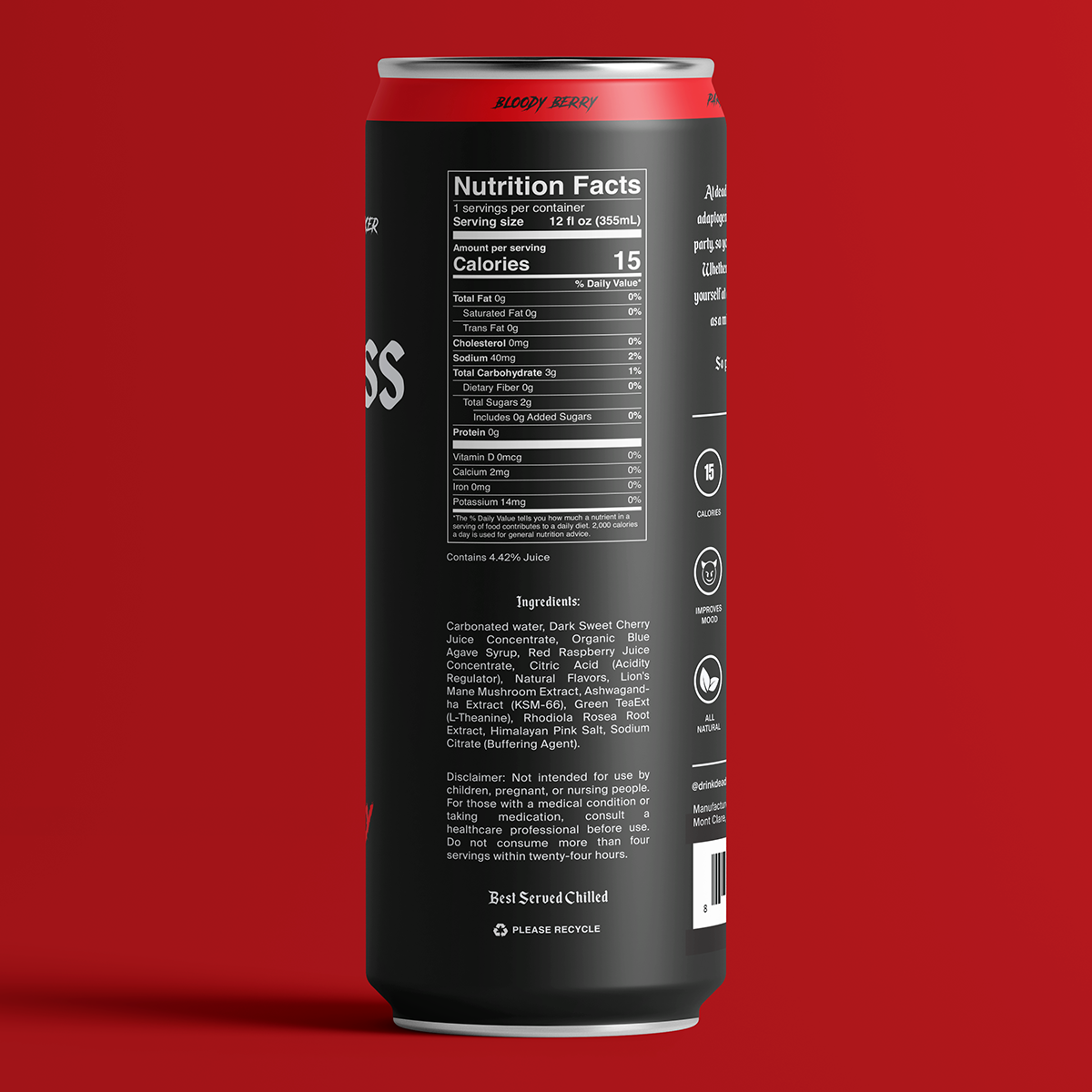 Deadless - Adaptogenic Elixir - Wholesale Non-Alcoholic Aperitif/Mocktail - Variety Pack Sparkling Adaptogen + Nootropic Elixir 12-pack7