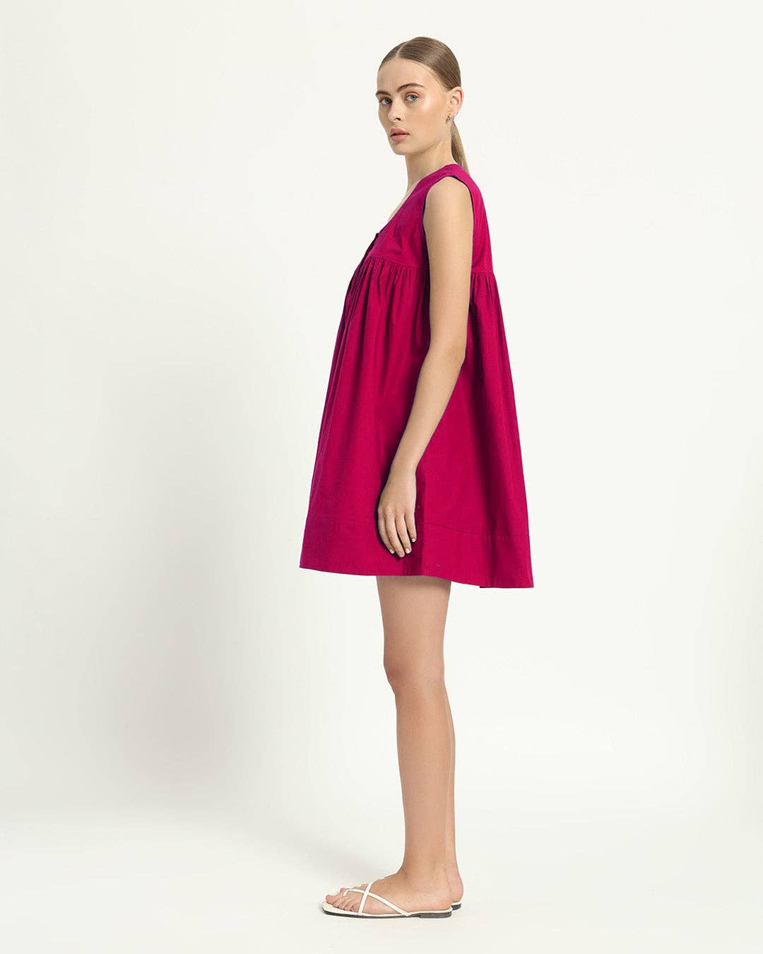 Thevasa - Wholesale Dress - Women's - The Jois Berry Cotton Dress2
