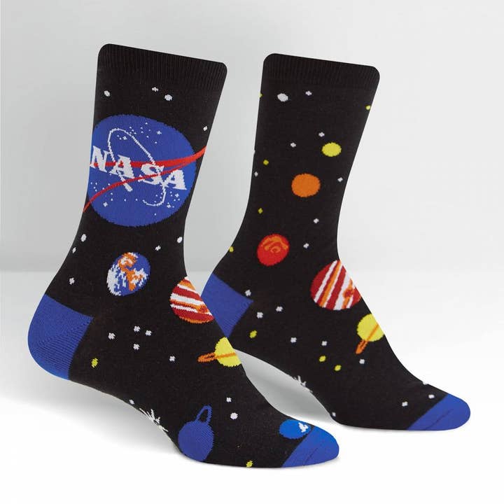 Women's Solar System Crew Socks for wholesale by Sock it To Me