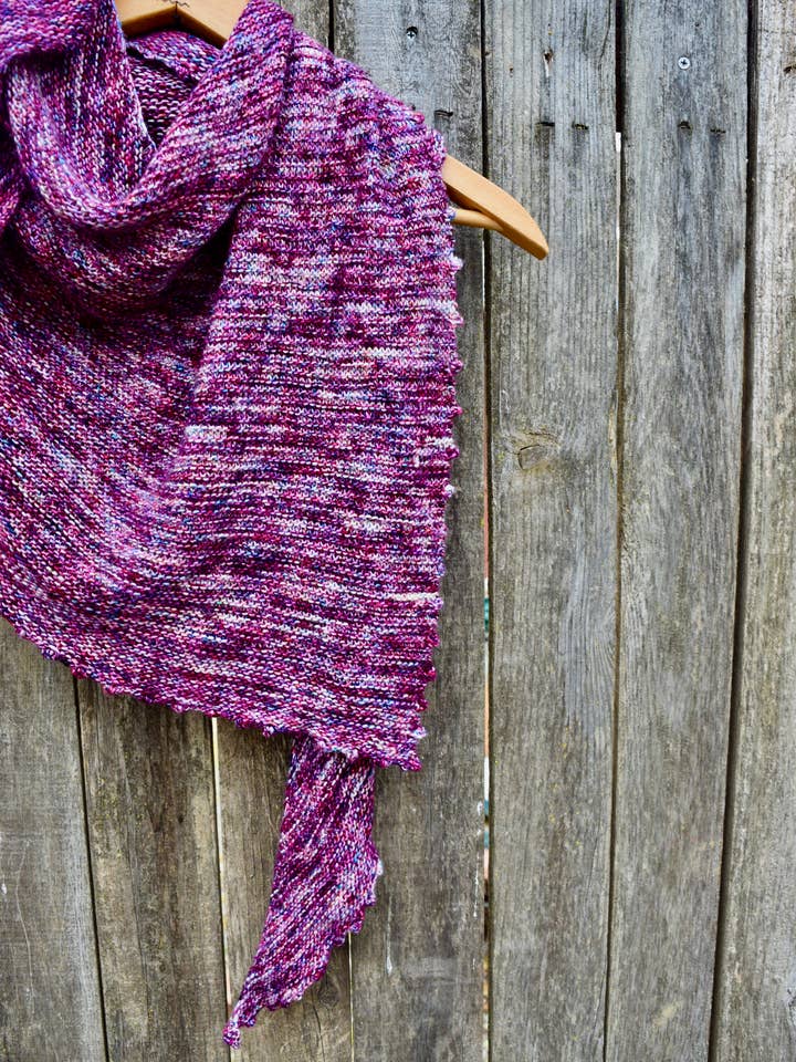 Blips Shawl Knitting Paper Pattern for wholesale by All Knit Up Designs