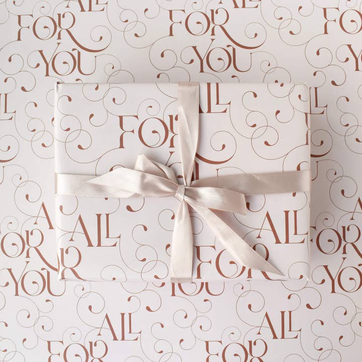 All For You Luxury Wrapping Paper for wholesale by Jennifer Tune