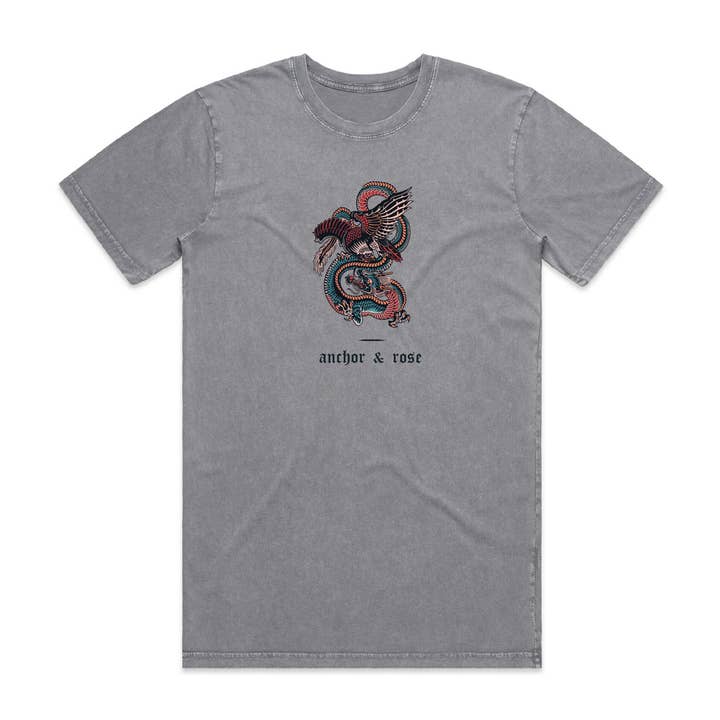 Sky Battle Ash Wash T-Shirt for wholesale by Anchor & Rose