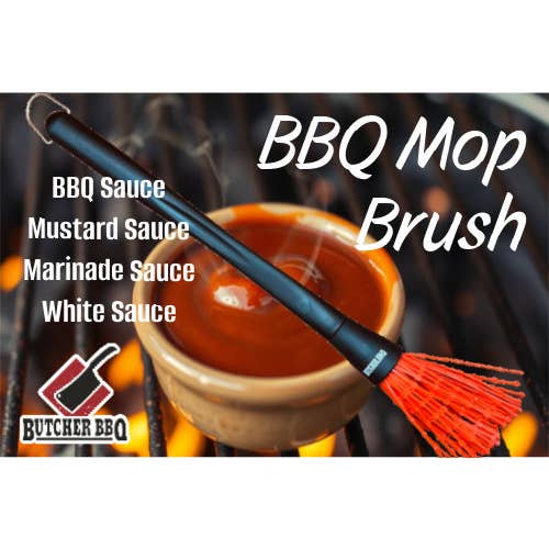 Butcher BBQ Inc - Wholesale Basting Brush - Silicone BBQ Mop Brush 15 inch / Use With Sauce or Marinade3