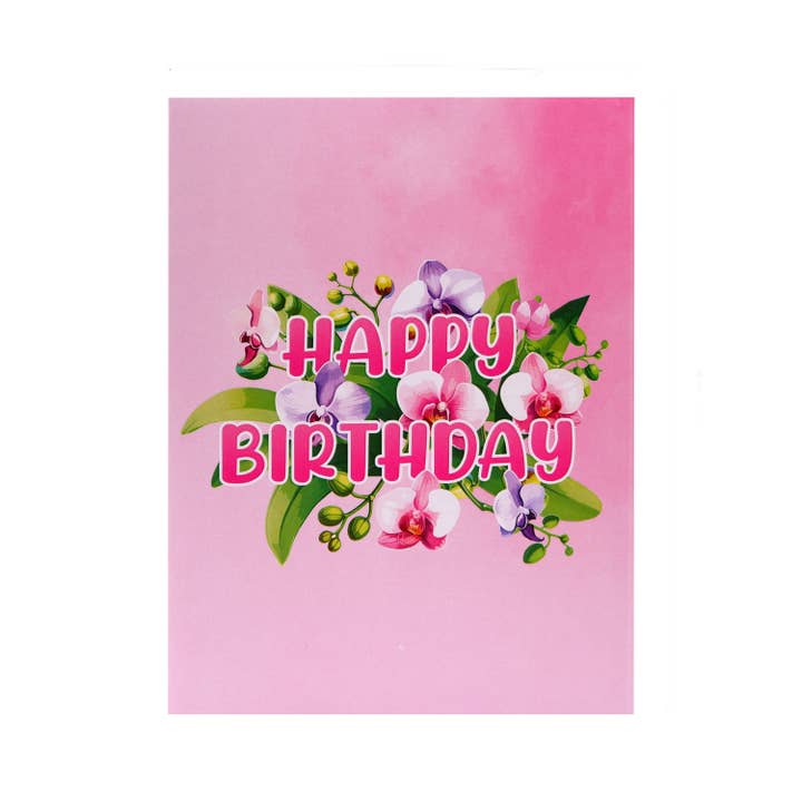 Wonder Paper Art – wholesale Everyday greeting card – Happy birthday Floral Pop Up Card