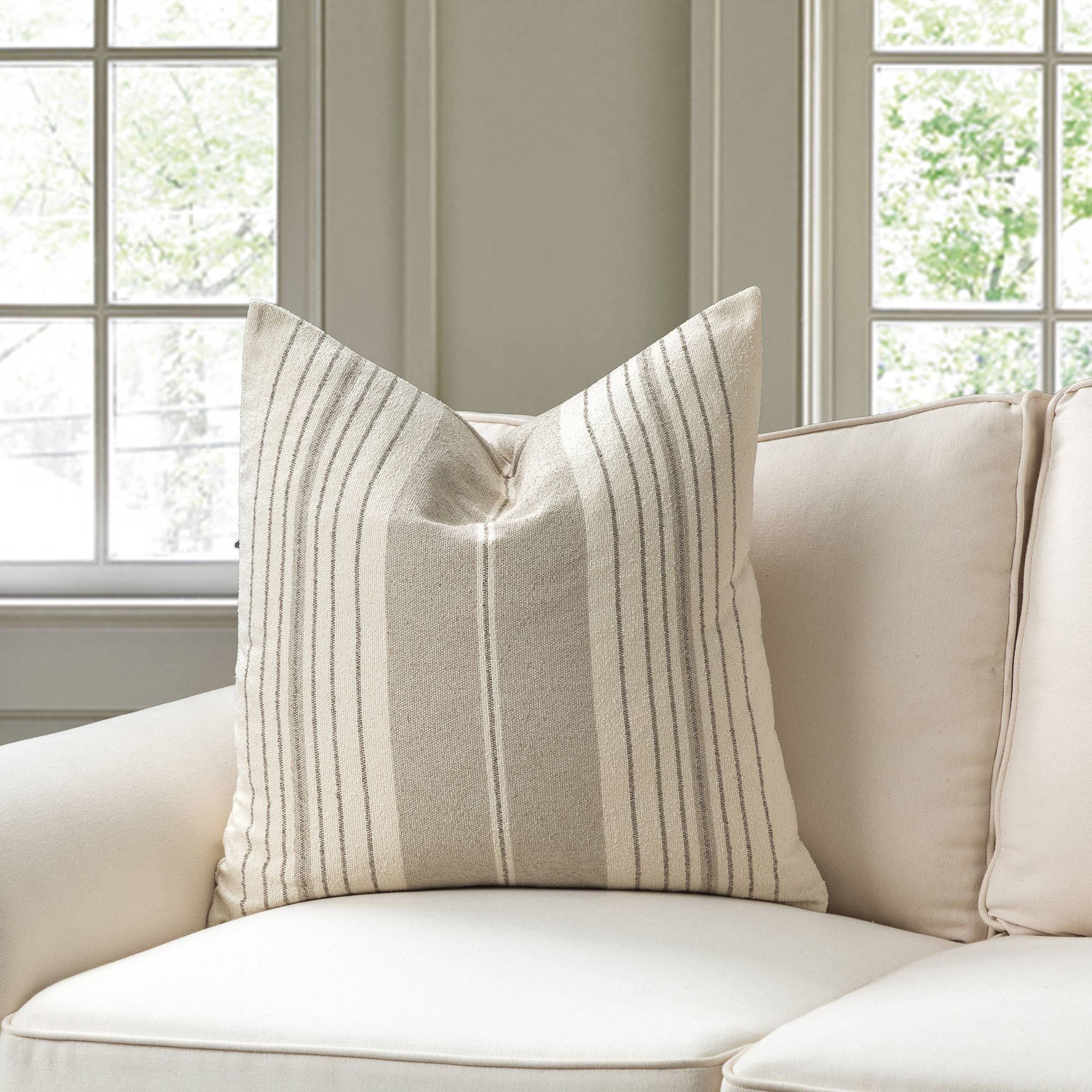 HUIRESOURCE - Wholesale Throw/Decorative Pillow - French Stripe Throw Pillows - EG01 Pattern - 4 Color Options3