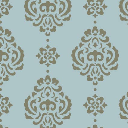 Large Rosie Damask All Over Wall Stencil for wholesale by Designer Stencils