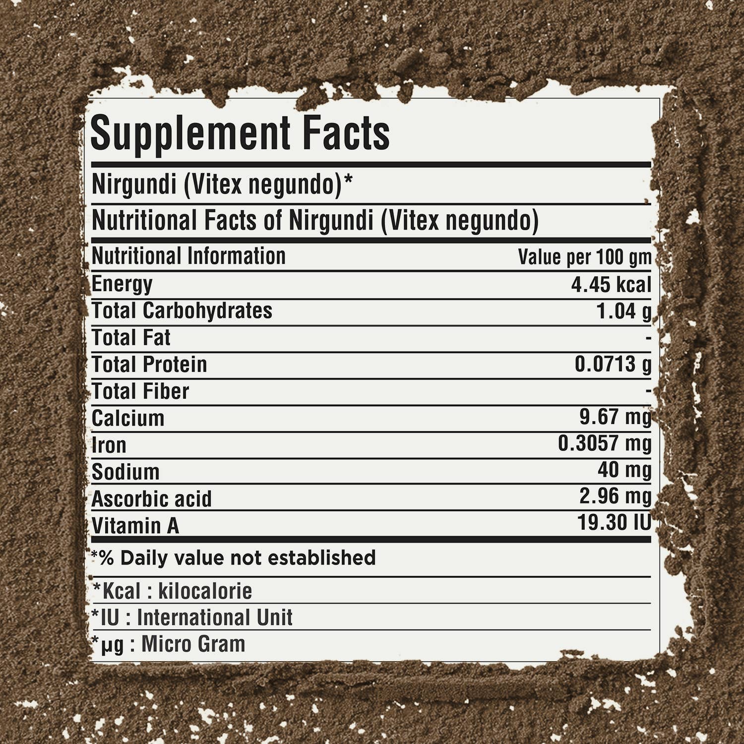 HerbsForever - Wholesale Protein/Superfood Powder - Nirgundi Powder Vitex Negundo Non GMO Vegan2