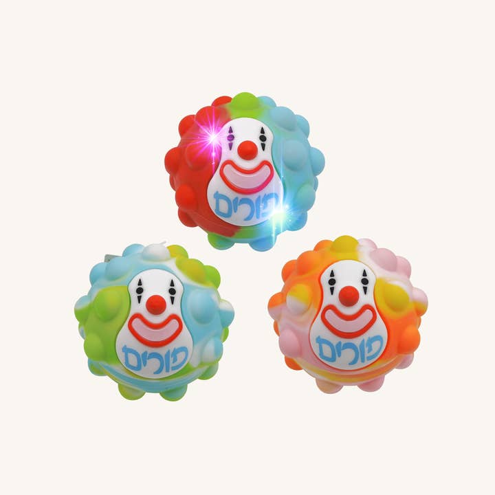 Purim LED Pop-it Clown for wholesale by Ner Mitzvah