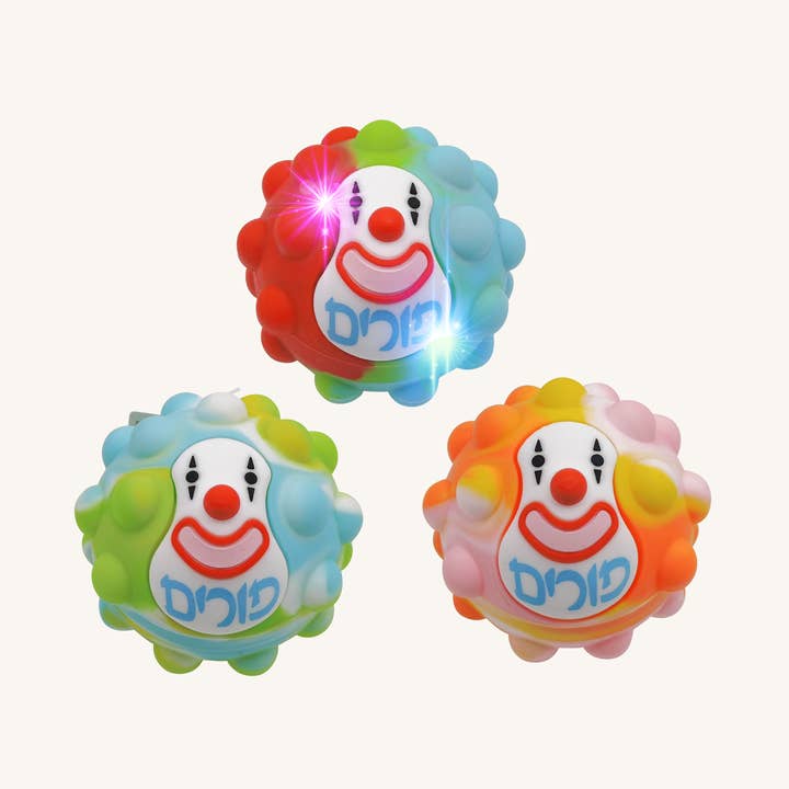 Purim LED Pop-it Clown for wholesale by Ner Mitzvah