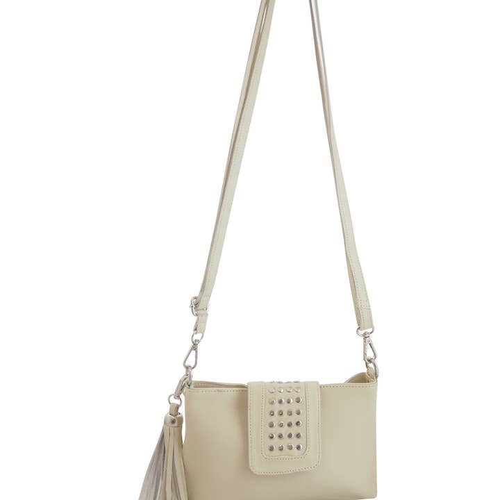 Cadelle Leather - Wholesale Crossbody Bag - Women's - Gigi Crossbody | Cream2