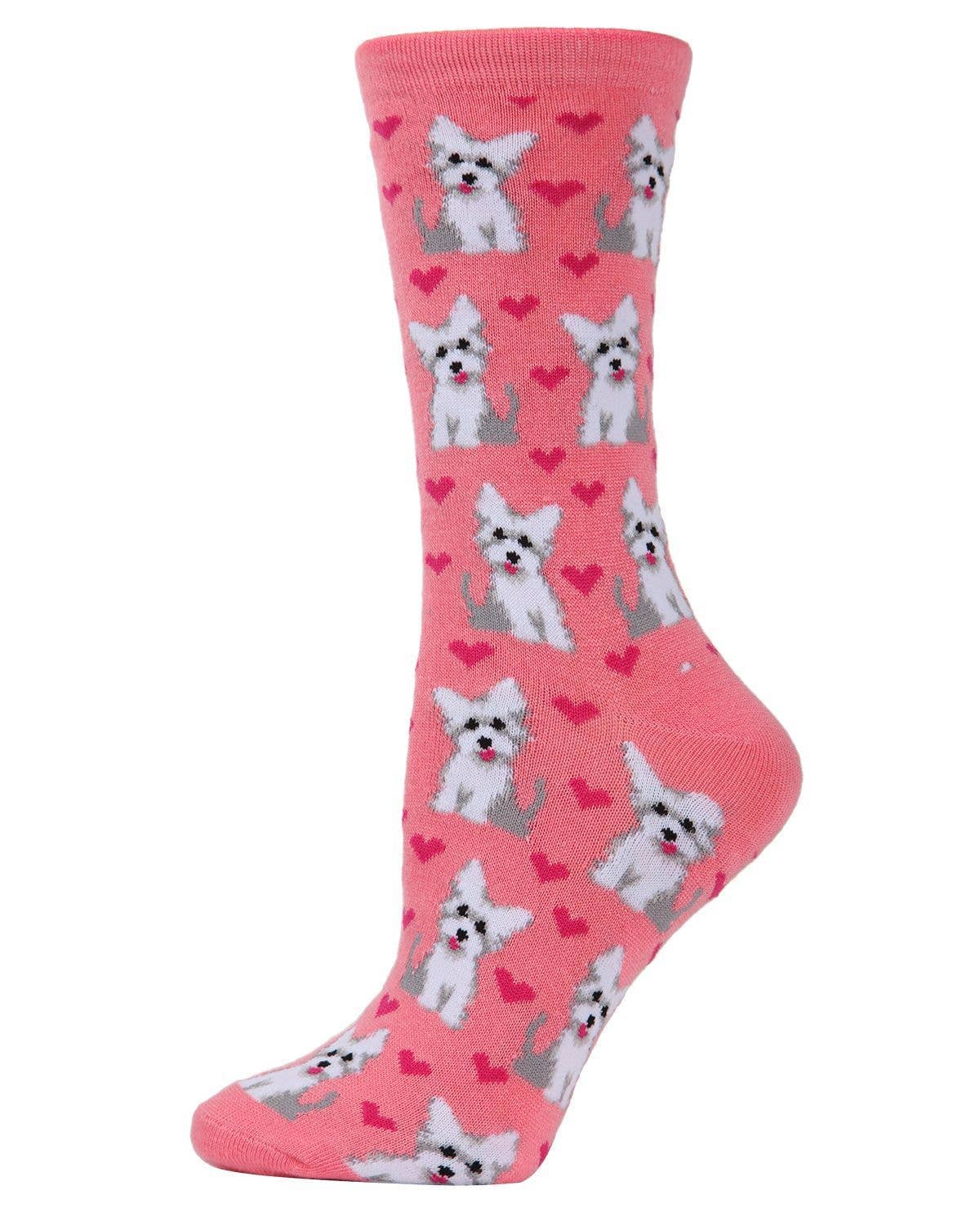 Infinity Classics International Inc. - Wholesale Socks - Women's - MeMoi Puppy Love Bamboo Crew Socks3
