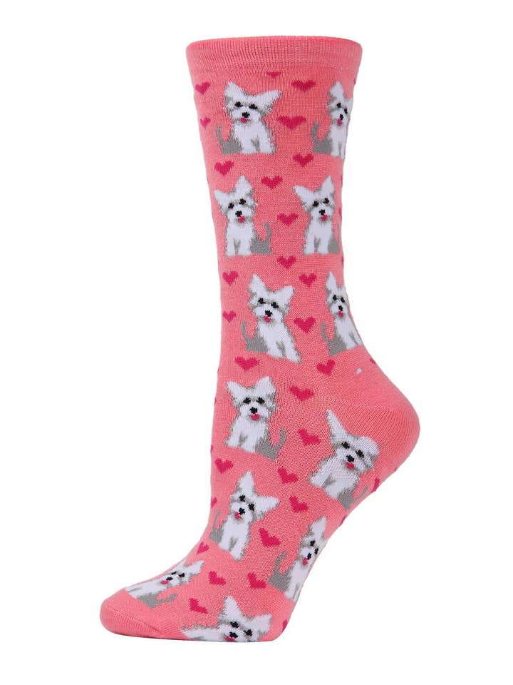 Infinity Classics International Inc. - Wholesale Socks - Women's - MeMoi Puppy Love Bamboo Crew Socks3