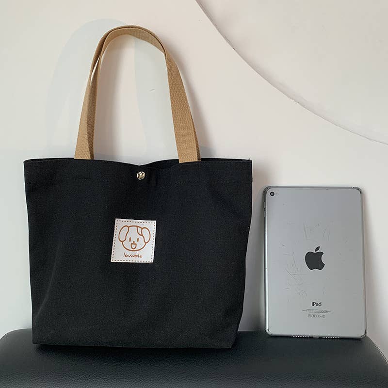 MKS America - Wholesale Tote Bag - Women's - Cute Cartoon Canvas Bag Tote Bag1