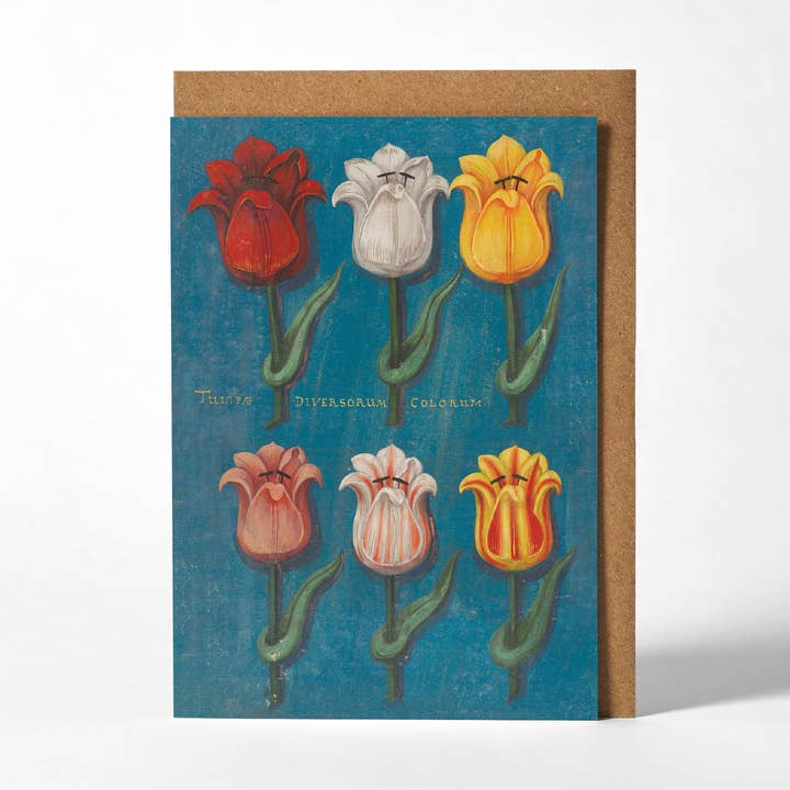 Greetings Card - Blue Festival of Flowers for wholesale by Roomytown