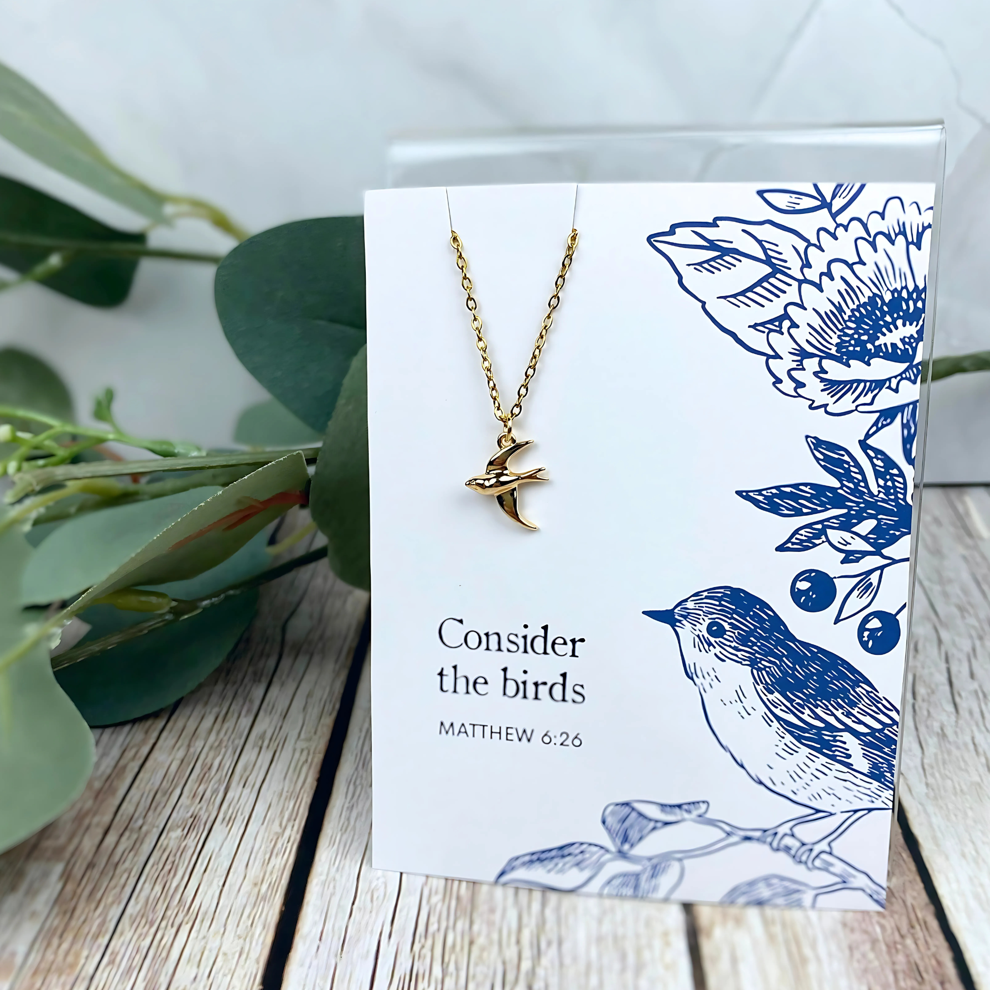 Wild Dogwood Designs - Wholesale Pendant/Charm Necklace - Consider the Birds Charm Necklace | Christian Jewelry1