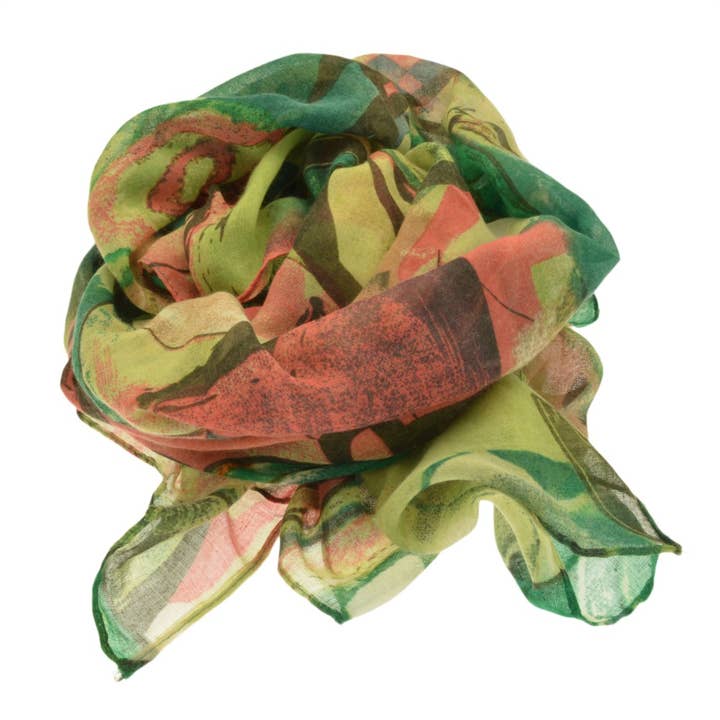 Green Melange Scarf for wholesale by Miss Milly Limited