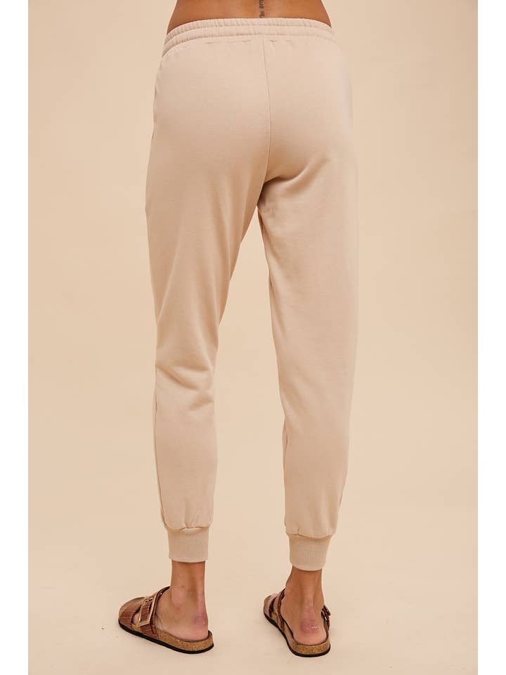 In Loom - Wholesale Lounge Sweatpants/Joggers - Women's - GARMENT WASHED PIPED JOGGERS8