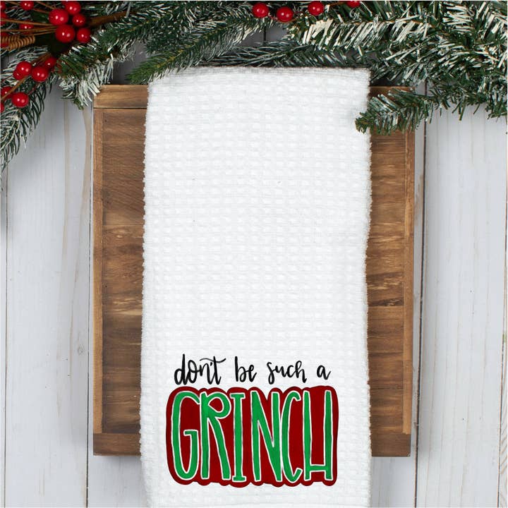 Hand Towel Christmas Don't be a Grinch for wholesale by RAD Wholesale