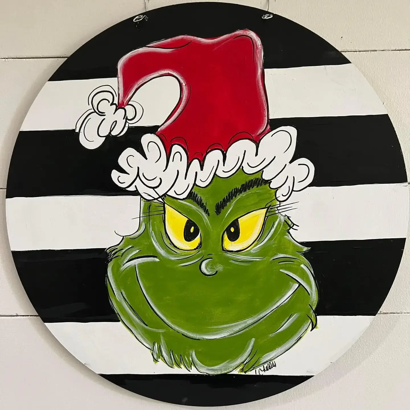 The Happy Butterfly - Wholesale Door Hanger - Door Hanger: Christmas, Santa Grinch1