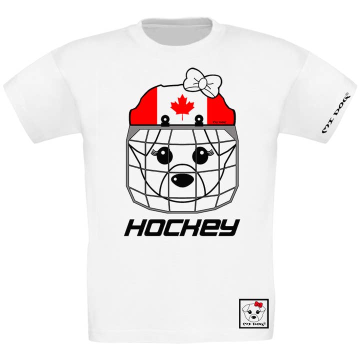 Maglietta da hockey su ghiaccio ispirata alla bandiera canadese per la vendita all'ingrosso da parte di MI DOG