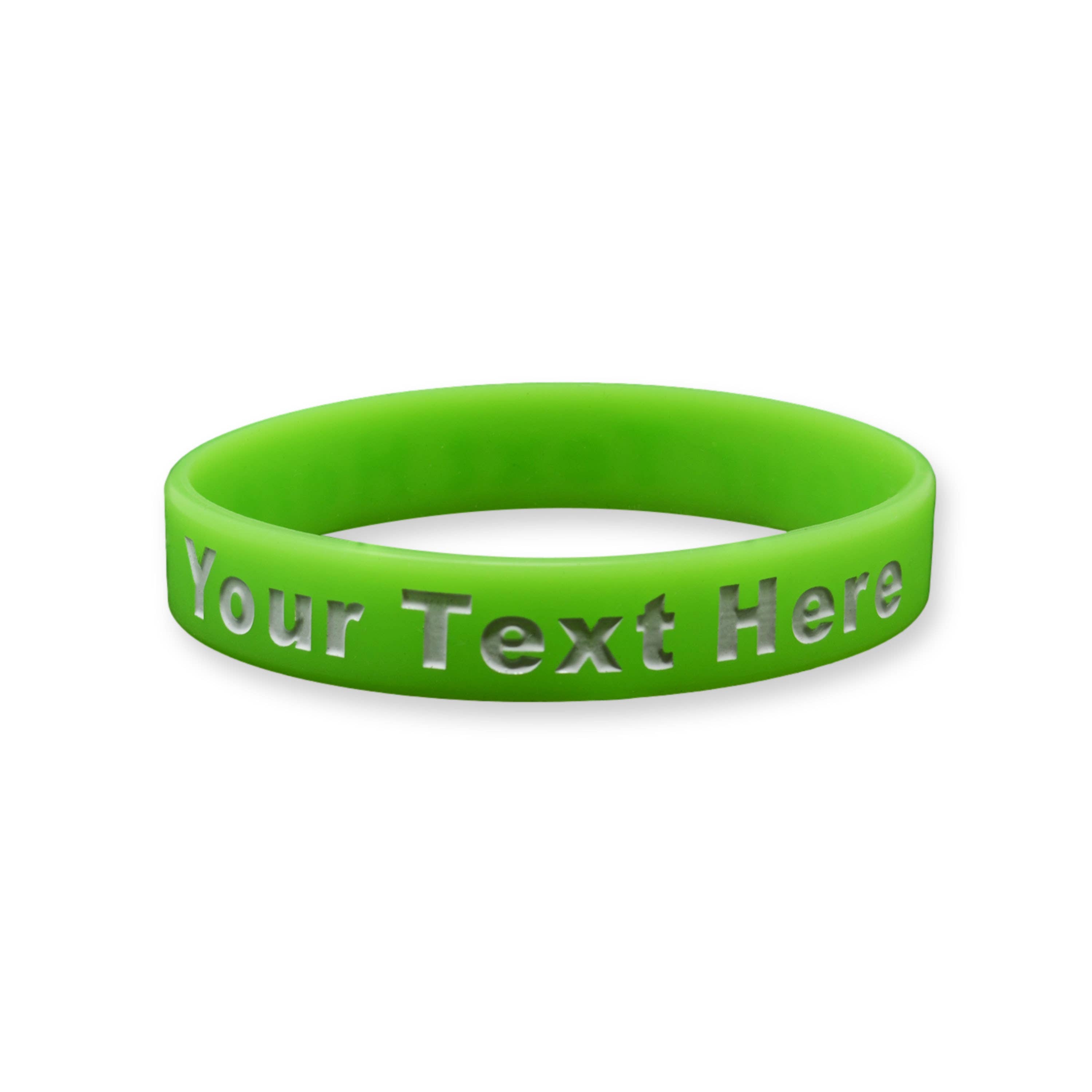 RapidWristbands - Vendita all'ingrosso Polsiere - Confezione da 200 - Solid - Braccialetti personalizzati in silicone iniettato con inchiostro11