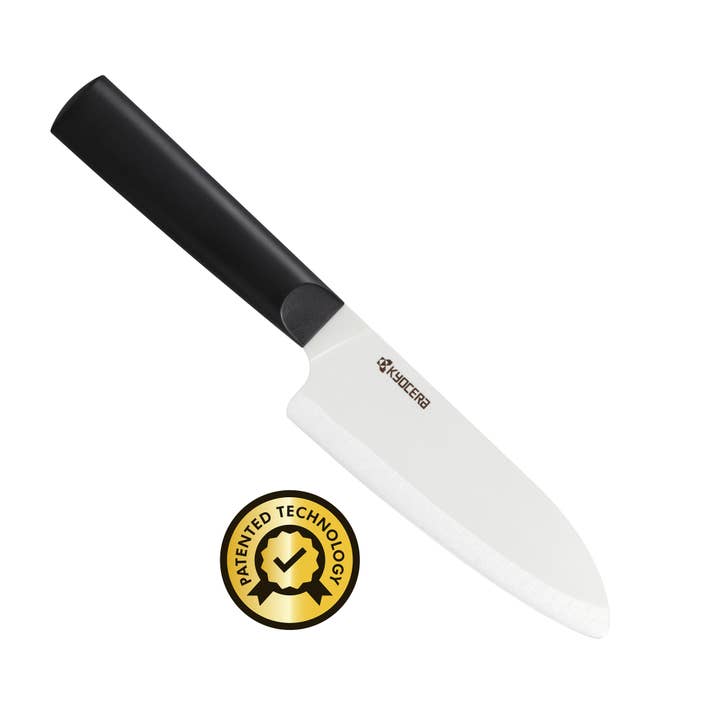 Kyocera International, Inc. - Wholesale Kitchen/Utility Knife - INNOVATIONwhite® 5.5" CERAMIC SANTOKU - WHITE Z212 BLADE