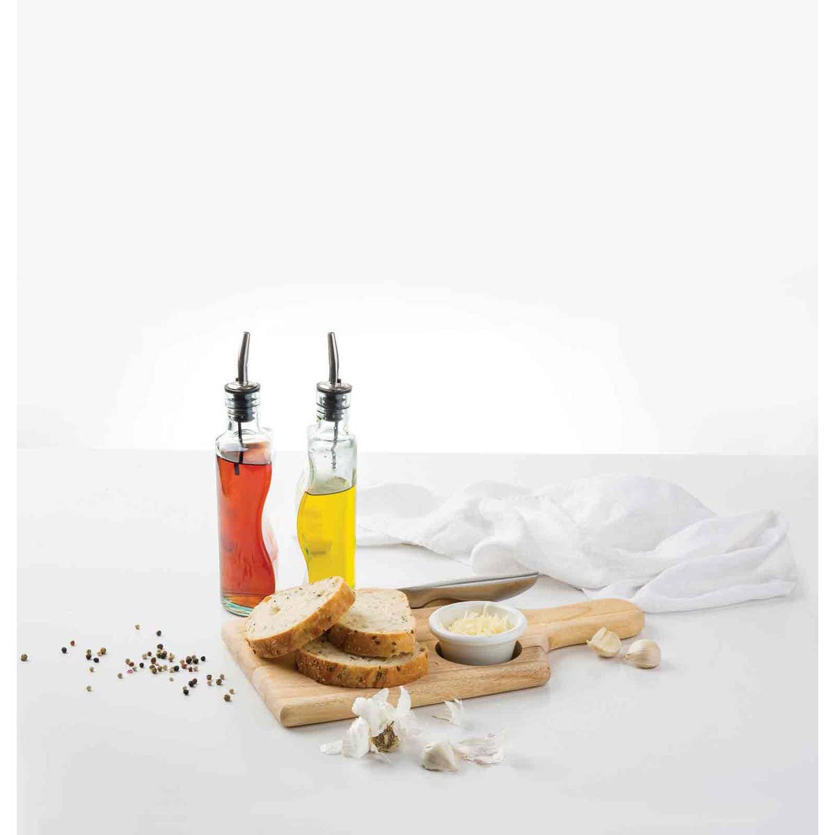 TableCraft Products Company - Wholesale Oil/Vinegar Dispenser - Gemelli Collection™ 8.5 oz Glass Bottle Set1